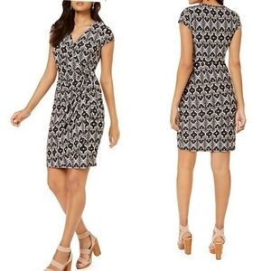 I.n.c International Concepts Faux-Wrap Mini Dress